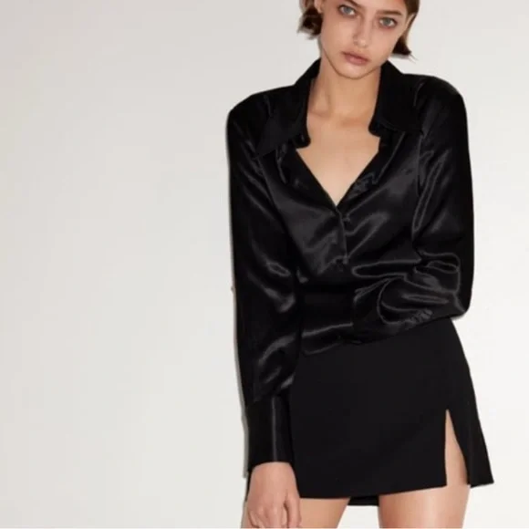 Zara Elegant Black Mini Skirt - Picture 7 of 9